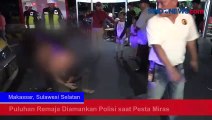 Gelar Pesta Miras, Puluhan Remaja di Makassar Diamankan Kepolisian