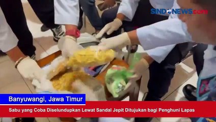 Sabu yang Coba Diselundupkan Lewat Sandal Jepit Ditujukan bagi Penghuni Lapas