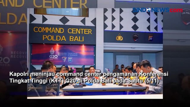 Kapolri Tinjau Pengamanan Puncak KTT G20 di Bali