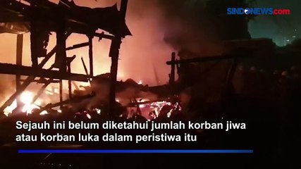 Terbakar Hebat, Sejumlah Lapak di Cilandak Luluhlantak