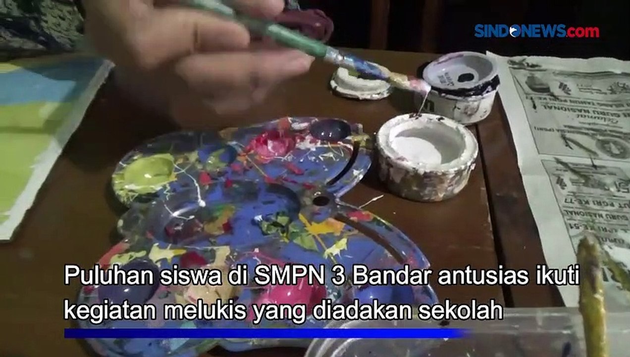 Demam Piala Dunia Siswa Di Batang Lukis Pemain Sepak Bola Terkenal