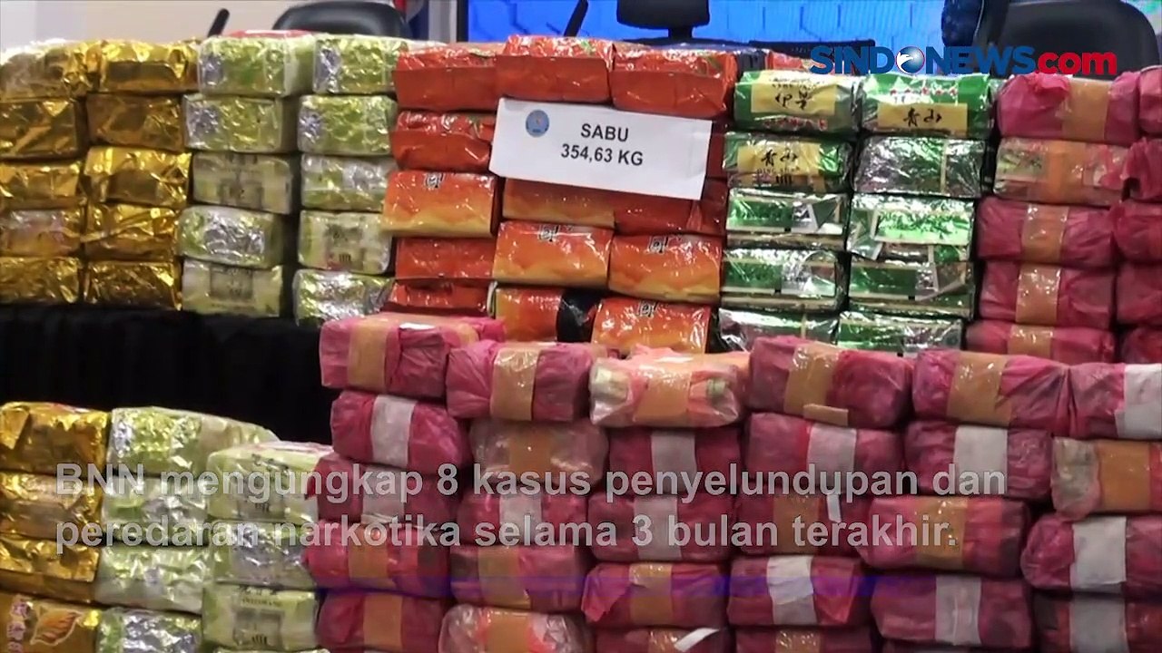Ungkap 8 Kasus Narkoba dalam 3 Bulan, BNN Sita Ratusan Kilogram Sabu dan Ganja
