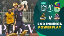 2nd Innings Powerplay | Peshawar Zalmi vs Quetta Gladiators | Match 25 | HBL PSL 8 | MI2T