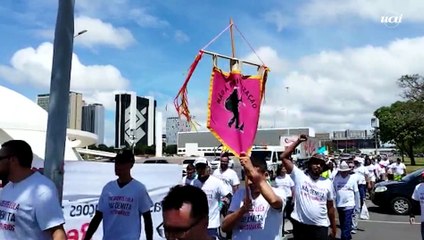 Metroviários de BH manifestam em Brasília