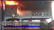 Kebakaran Bengkel Truk, Api Muncul dari Gudang Penyimpanan Kayu