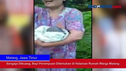 Sengaja Dibuang, Bayi Perempuan Ditemukan di Halaman Rumah Warga Malang