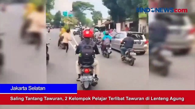 Saling Tantang Tawuran, 2 Kelompok Pelajar Terlibat Tawuran di Lenteng Agung, Jakarta Selatan