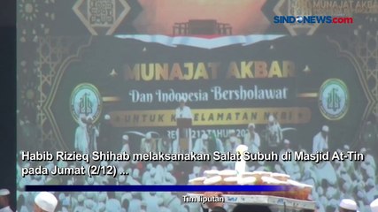 Hadiri Acara Reuni PA 212 di Masjid At-Tin, Habib Rizieq Disambut Takbir