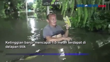 Banjir 1,5 Meter Rendam Ratusan Rumah di Kabupaten Tangerang