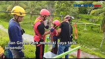 Menikmati Wahana Uji Adrenalin Flying Fox di Mamuju