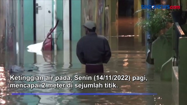 Banjir Kiriman Kali Ciliwung Genangi Pemukiman di Kebon Pala