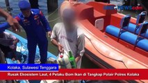 Rusak Ekosistem Laut, 4 Pelaku Bom Ikan di Tangkap Polair Polres Kolaka