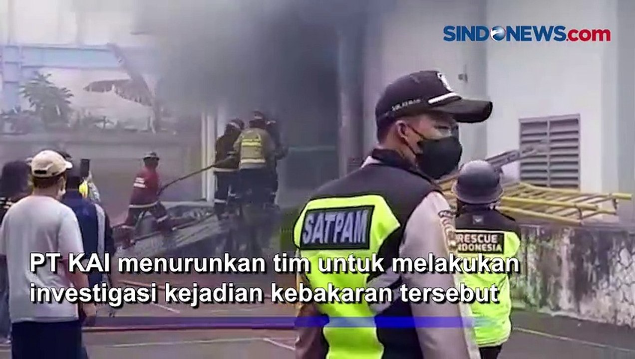 Gardu Listrik Stasiun Parung Panjang Terbakar, Diduga Korsleting Listrik