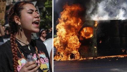 Yunanistan'da sular durulmuyor! Sokağa inen 50 bin kişi tren kazasını protesto etti