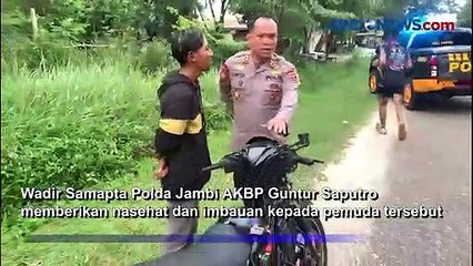 Download Video: Tiga Pemuda Pelaku Balap Liar Diamankan Tim Patroli Presisi Sabhara Polda Jambi