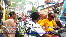 Konvoi Ribuan Kendaraan di Sulawesi Barat Sambut Piala Dunia 2022