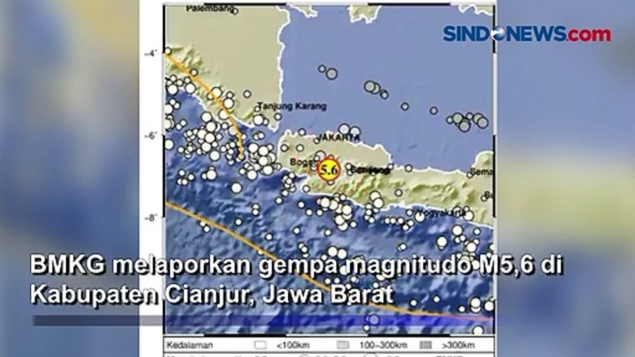 Gempa Magnitudo 5,6 Guncang Cianjur, Terasa Hingga Jakarta