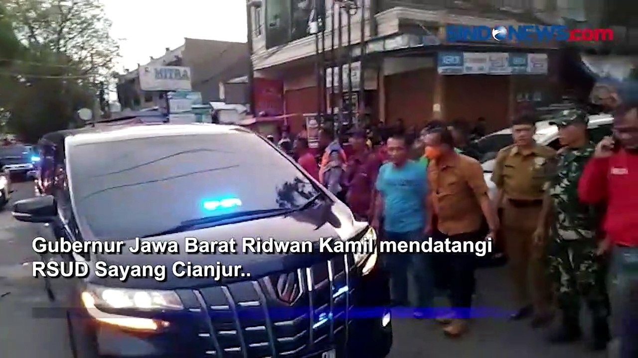 Jenguk Korban Gempa di RSUD Sayang Cianjur, Ridwan Kamil: Masih Banyak Warga Terperangkap