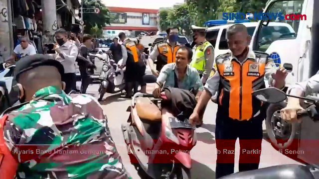 Nyaris Baku Hantam dengan Petugas Keamanan, Petugas Dishub Razia Parkir Liar di Senen