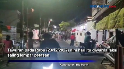 Tawuran, Pemuda Saling Lempar Petasan dan Rusak Warung di Jatinegara