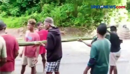 Jalan Rusak, Ibu Hamil Ditandu 9 Kilometer Menuju Ambulans di Sikka