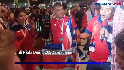 Meski Kalah Telak, Fans Kosta Rika Ikut Berjoged Bersama Fans Spanyol