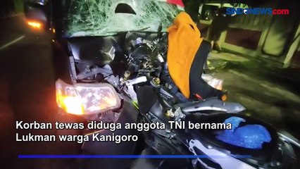 Download Video: Diduga Anggota TNI Tewas Setelah Motornya Tabrakan dengan Pikap di Kota Madiun