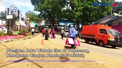 Presiden Jokowi Kunjungi Korban Gempa di Cugenang