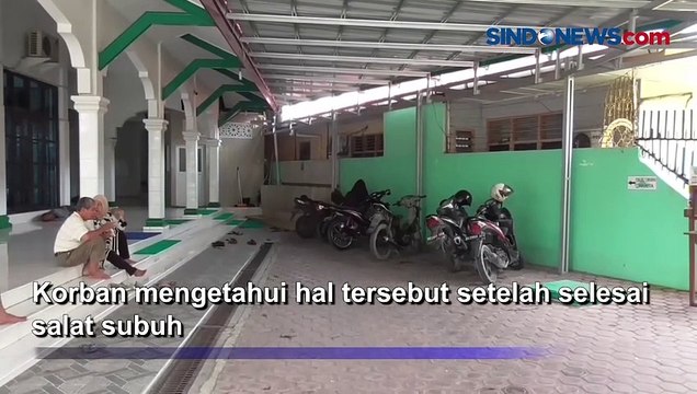 Aksi Curanmor di Masjid Terekam CCTV di Kota Medan
