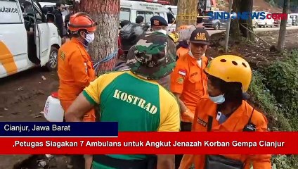 下载视频: Memasuki Hari ke-4 Pencarian Korban Gempa Cianjur, Petugas Siagakan 7 Ambulans untuk Angkut Jenazah