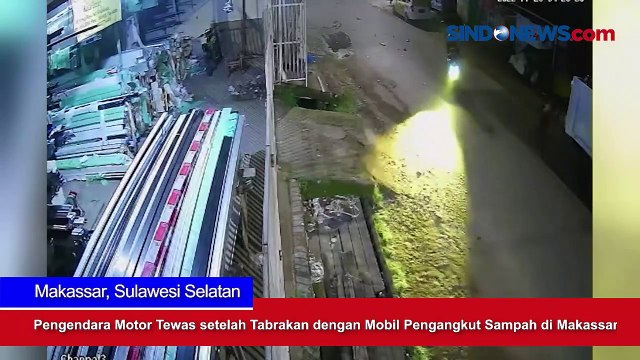 Pengendara Motor Tewas setelah Tabrakan dengan Mobil Pengangkut Sampah di Makassar