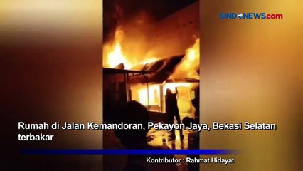 Rumah di Bekasi Selatan Ludes Terbakar Diduga Akibat Kebocoran Gas