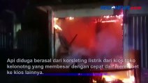 Diduga Korselting Listrik, Sejumlah Kios di Pasar Bandung, Tulungagung Terbakar