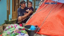 Pengungsi Gempa Cianjur Dirikan Tenda Darurat di Lahan Pemakaman, Begini Kondisnya