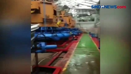 Detik-Detik Pipa Air di PLTM Bungbulang Garut Jebol