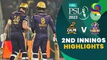 2nd Innings Highlights | Peshawar Zalmi vs Quetta Gladiators | Match 25 | HBL PSL 8 | MI2T