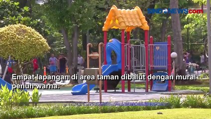 Begini Wajah Baru Taman Menteng dengan Balutan Mural