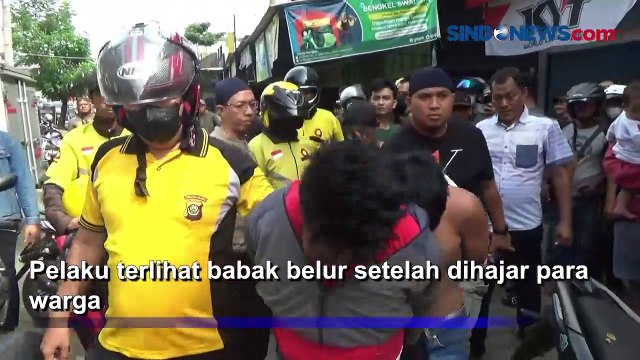 Dihajar Warga, Dua Pelaku Jambret di Palembang Babak Belur