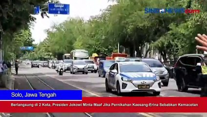 Download Video: Berlangsung di 2 Kota, Presiden Jokowi Minta Maaf Jika Pernikahan Kaesang-Erina Sebabkan Kemacetan