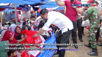 Jokowi Tinjau Korban Gempa Cianjur, Pastikan Rekonstruksi dan Distribusi Bantuan