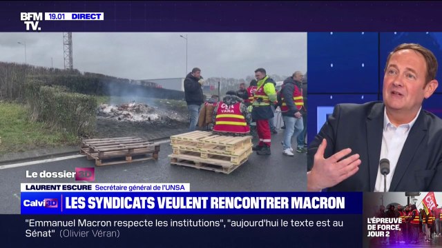 Laurent Escure (Unsa): On aimerait dire en face à Emmanuel Macron qu'il y a une colère sourde, déterminée, qui est en train de monter