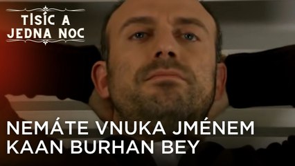 Nemáte vnuka jménem Kaan Burhan Bey | Tisíc a Jedna Noc Epizoda 8