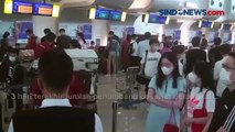 Antrean Penumpang Padati Bandara Juanda