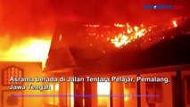 Asrama Putra MTSN di Pemalang Terbakar, Siswa Panik