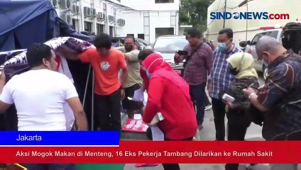 Aksi Mogok Makan di Menteng, 16 Eks Pekerja Tambang Dilarikan ke Rumah Sakit