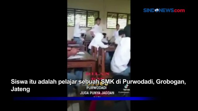 Siswa Mengamuk Nyaris Hajar Guru dalam Kelas di Grobogan, Aksinya Viral
