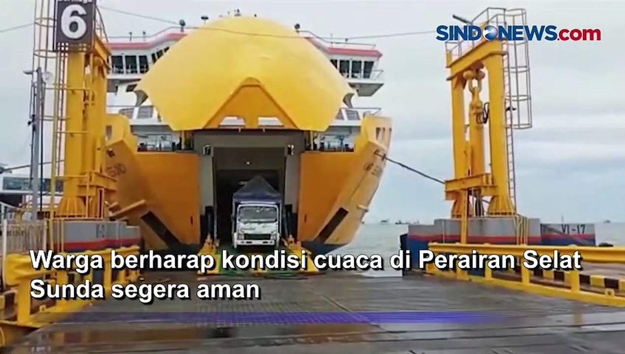 Gelombang Laut Tinggi, Penumpukan Kendaraan Terjadi di Pelabuhan Merak