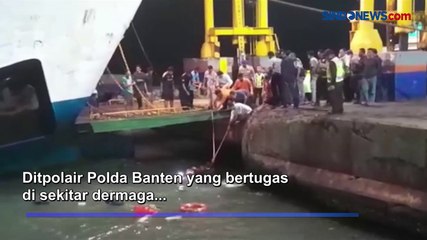 Minibus Tercebur ke Laut di Pelabuhan Merak, Pasutri jadi Korban