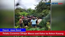 Pelaku Curanmor Dihajar Massa saat Kabur ke Kebun Kosong di Depok