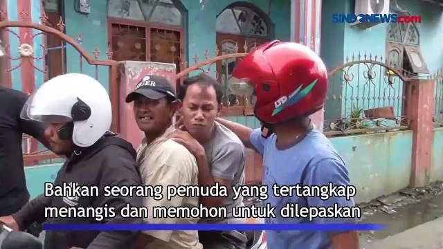 Penggerebekan Kampung Narkoba di Medan, Pemuda Menangis Ditangkap Petugas